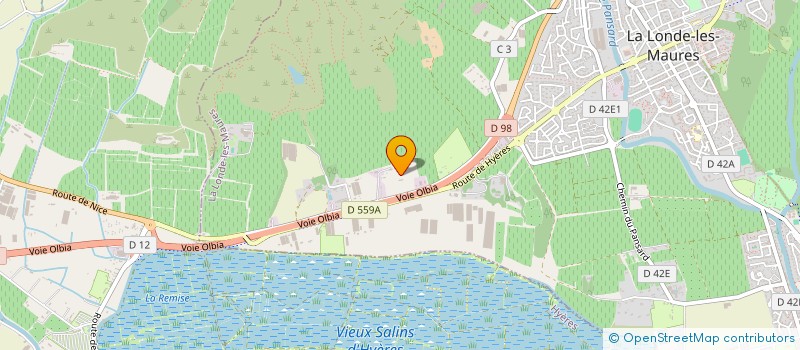 localisation de l'entreprise SPADA TRAVAUX PUBLICS à LA LONDE LES MAURES