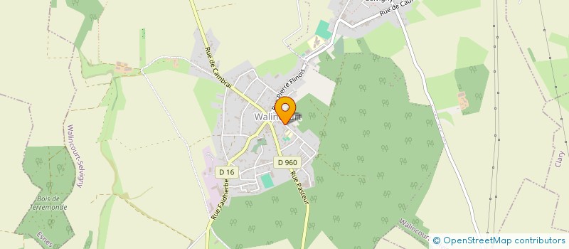 localisation de l'entreprise SPADOR-FLINOIS à WALINCOURT-SELVIGNY