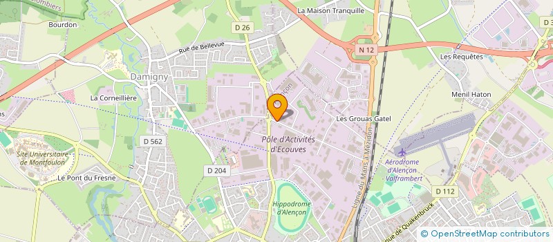 localisation de l'entreprise SPAFAX à ALENCON