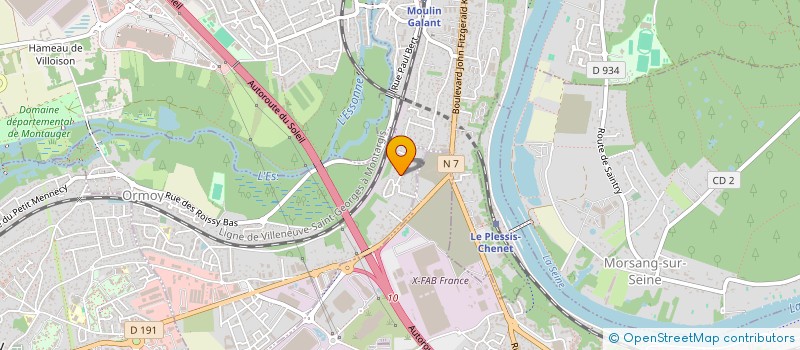 localisation de l'entreprise SPAG SERVICES  ORMOY
