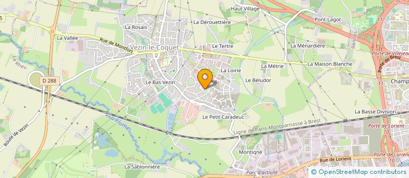 localisation de l'entreprise SPAGH à VEZIN-LE-COQUET