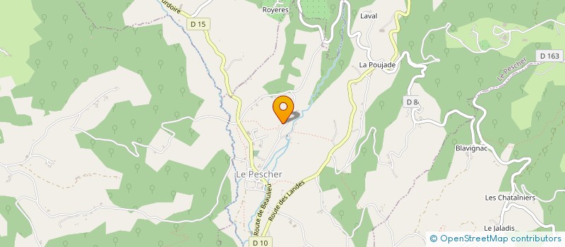 localisation de l'entreprise SPALAZEN NATURE  PALAZINGES