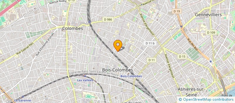 localisation de l'entreprise SPALM INVEST à BOIS-COLOMBES