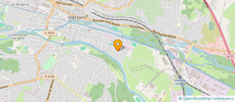 localisation de l'entreprise SPALT'R REVETEMENTS à VIERZON