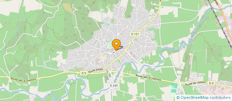 localisation de l'entreprise SPANU  LAUDUN-L'ARDOISE