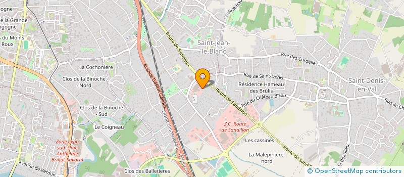 localisation de l'entreprise SPAO  SAINT-JEAN-LE-BLANC