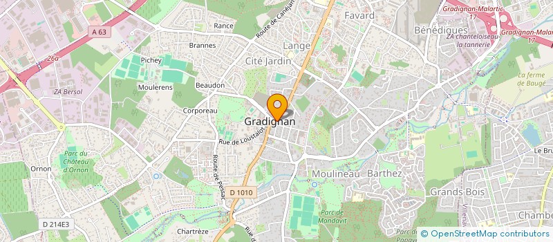 localisation de l'entreprise SPAPINAT  GRADIGNAN