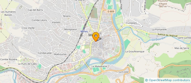 localisation de l'entreprise SPARADRA  MILLAU