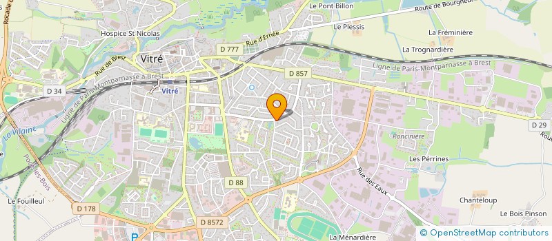 localisation de l'entreprise SPARADRAP  VITRE