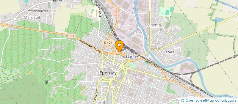 localisation de l'entreprise SPARCOM à EPERNAY