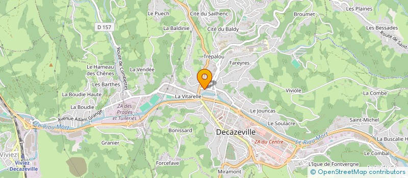 localisation de l'entreprise SPARE  DECAZEVILLE