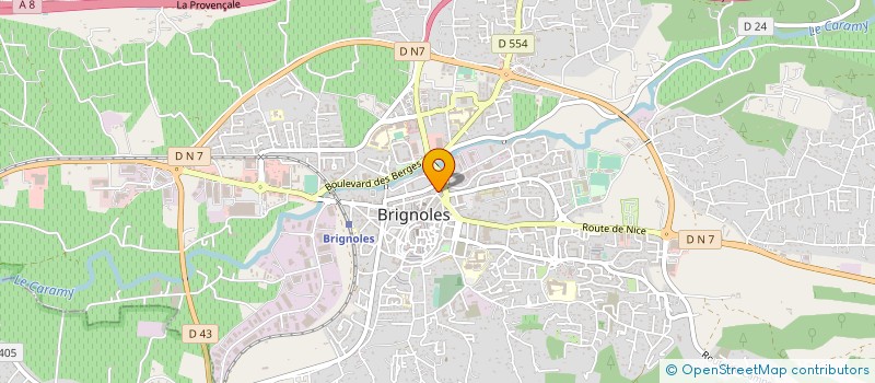 localisation de l'entreprise SPARESTO COIFFURE à BRIGNOLES