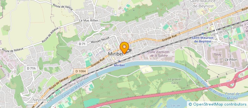 localisation de l'entreprise SPARIDAE  MIRIBEL