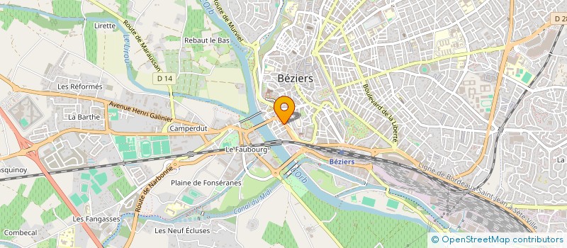 localisation de l'entreprise SPARITA à BEZIERS