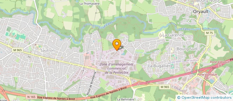 localisation de l'entreprise SPARK INTERNATIONAL à ORVAULT