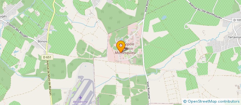 localisation de l'entreprise SPARK LASERS à MARTILLAC