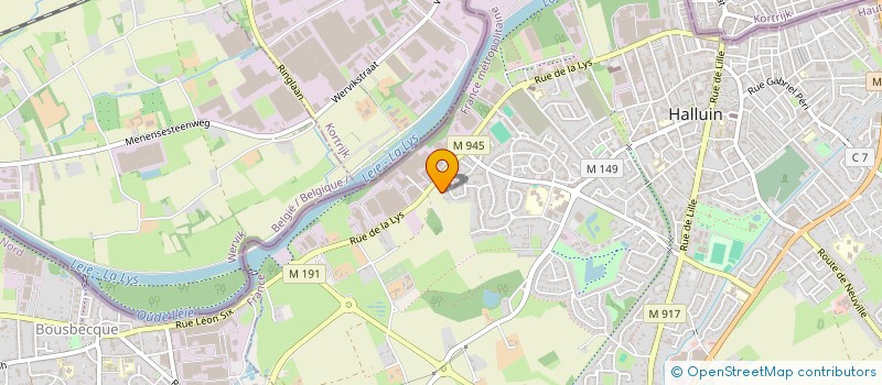 localisation de l'entreprise SPARK PROPRETE  HALLUIN