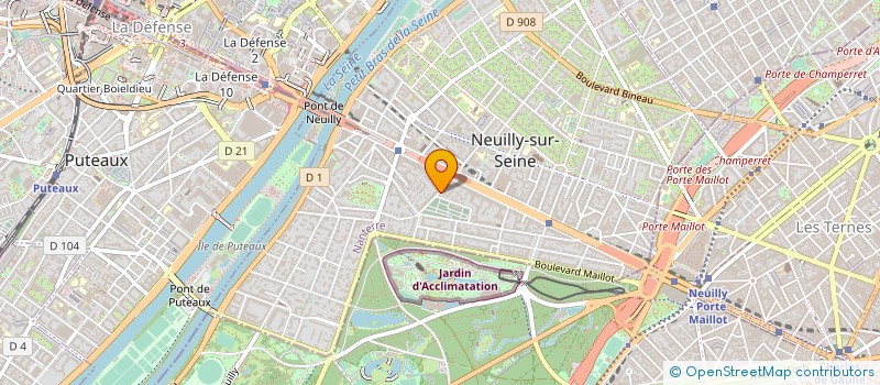 localisation de l'entreprise SPARKER à NEUILLY-SUR-SEINE
