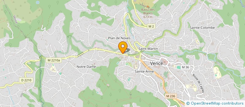 localisation de l'entreprise SPARO  VENCE