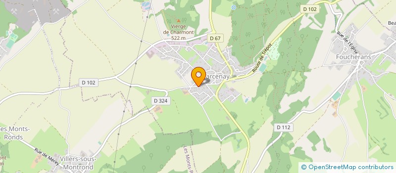 localisation de l'entreprise SPARO  TARCENAY-FOUCHERANS