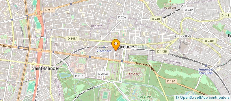 localisation de l'entreprise SPARQUP à VINCENNES