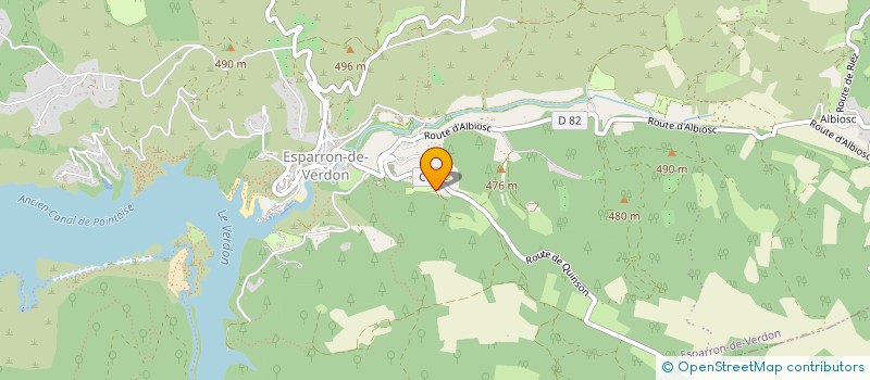 localisation de l'entreprise SPARRONA  ESPARRON-DE-VERDON