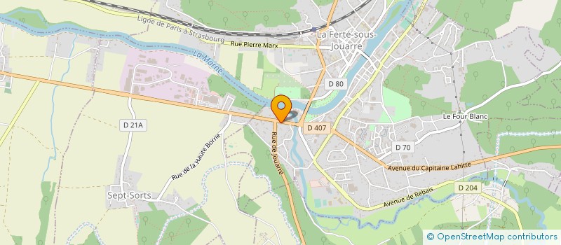 localisation de l'entreprise SPARTA DIFFUSION à LA FERTE-SOUS-JOUARRE
