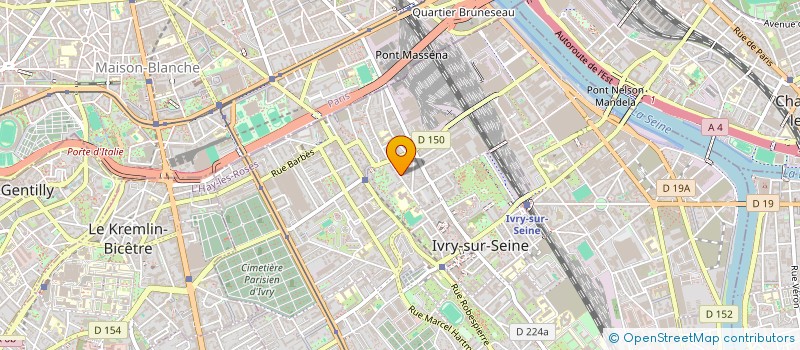 localisation de l'entreprise SPARTACUS à IVRY-SUR-SEINE