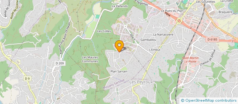 localisation de l'entreprise SPARTACUS  MOUANS-SARTOUX