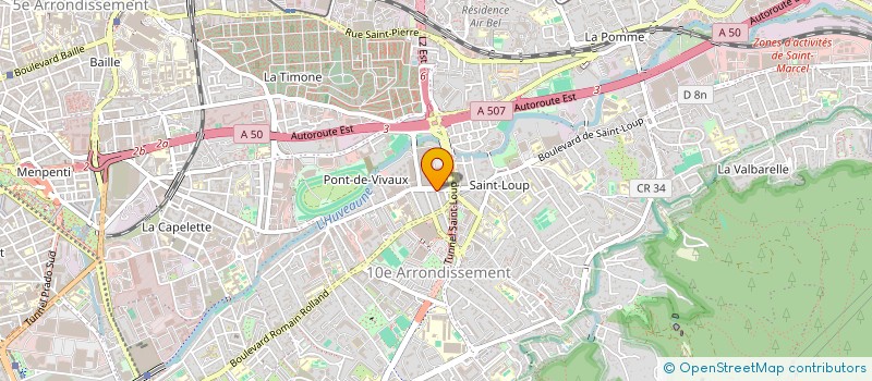 localisation de l'entreprise SPARTAK UNION SPORTIVE à MARSEILLE 10EME