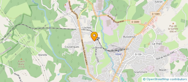 localisation de l'entreprise SPARTAN KILL OPS  USSEL