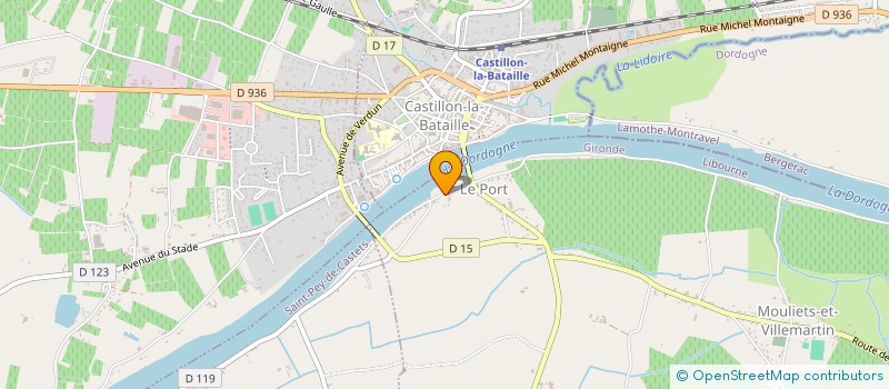 localisation de l'entreprise SPARTBIKES à MOULIETS-ET-VILLEMARTIN