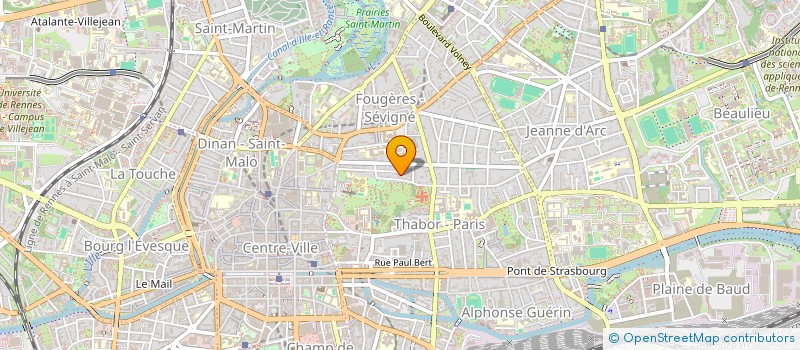 localisation de l'entreprise SPARTEL  RENNES