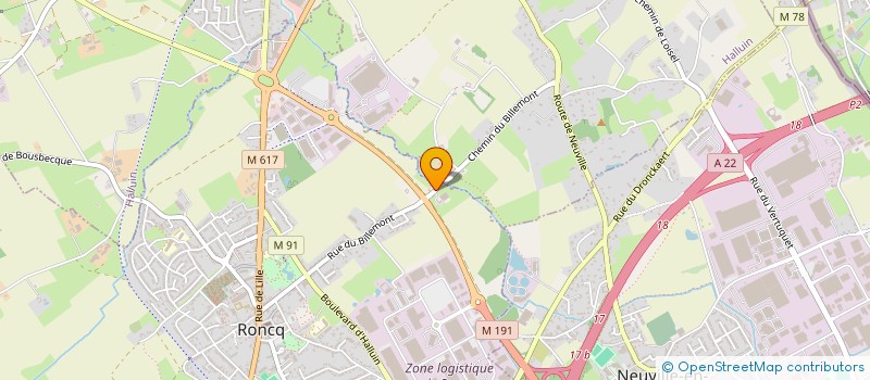 localisation de l'entreprise SPARTIAPP  RONCQ