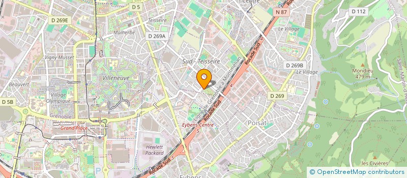 localisation de l'entreprise SPARTIATE 1  SAINT-MARTIN-D'HERES