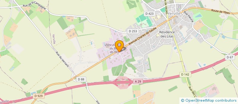 localisation de l'entreprise SPARTIATE FORM  YERVILLE