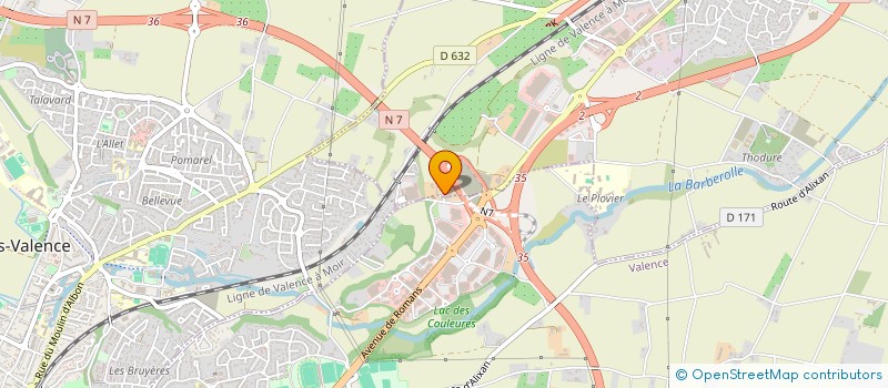 localisation de l'entreprise SPAS ET PISCINES DU ROVALTAIN à VALENCE