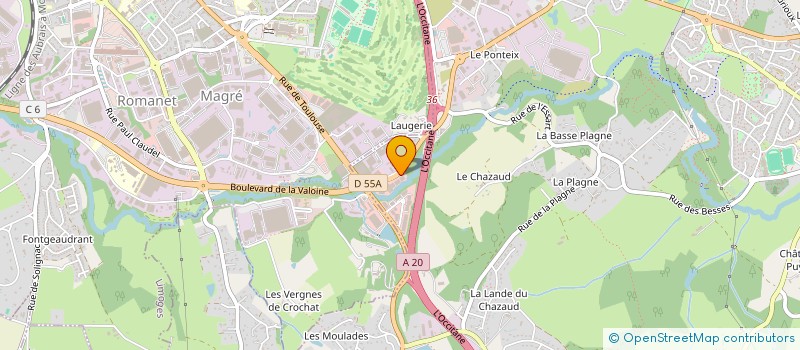 localisation de l'entreprise SPAS PISCINES HAUTE VIENNE à FEYTIAT