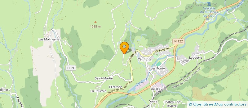 localisation de l'entreprise SPAS PISCINES MASSIF CENTRAL à LAVEISSIERE