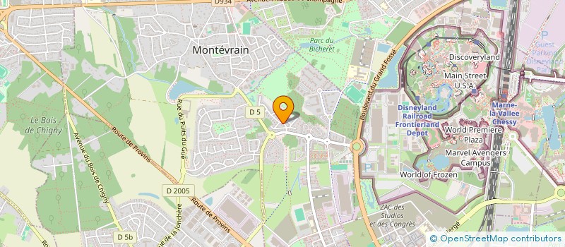 localisation de l'entreprise SPASCI  MONTEVRAIN