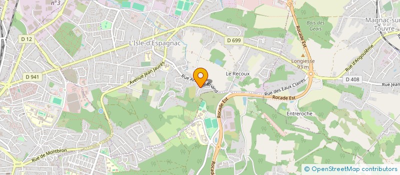 localisation de l'entreprise SPATEN 16  L'ISLE-D'ESPAGNAC