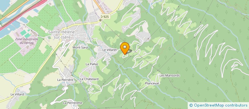 localisation de l'entreprise SPATIAL COUVERTURE à SAINTE-HELENE-SUR-ISERE