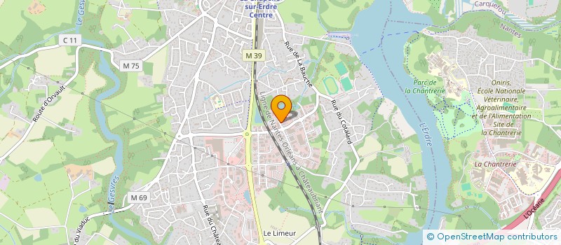 localisation de l'entreprise SPATIO AMENAGEMENT à LA CHAPELLE-SUR-ERDRE