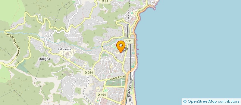 localisation de l'entreprise SPAZIU MEDICALE PONTE PRATU à BASTIA