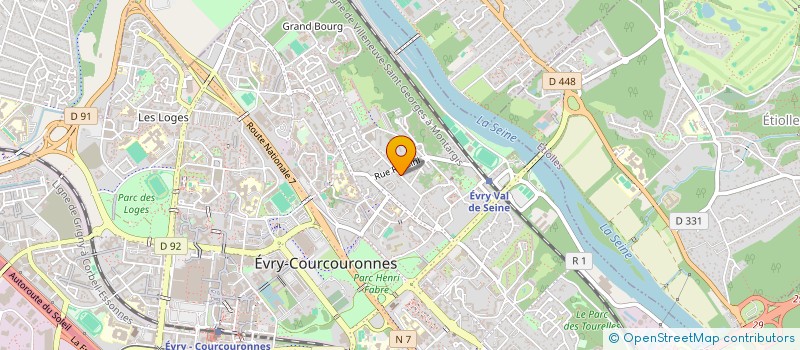 localisation de l'entreprise SPB  EVRY-COURCOURONNES