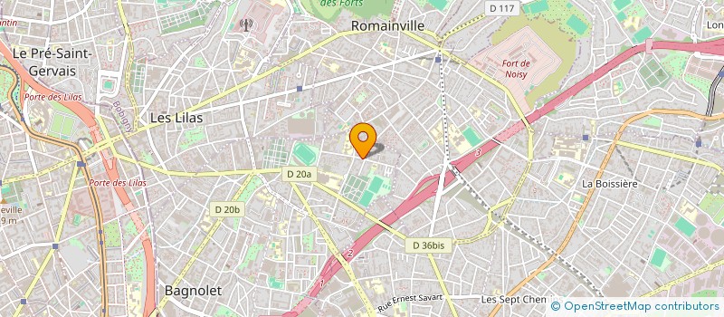 localisation de l'entreprise SPB à BAGNOLET