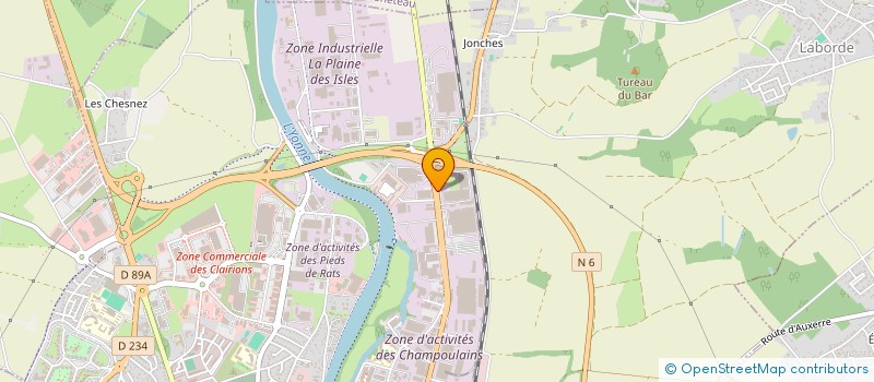 localisation de l'entreprise SPB à AUXERRE
