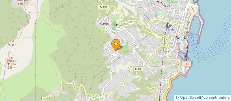 localisation de l'entreprise SPB INVESTISSEMENTS à BASTIA