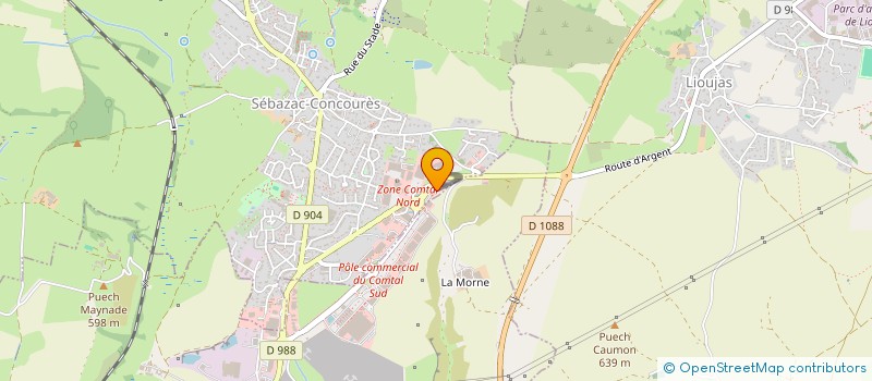 localisation de l'entreprise SPB PROVIDENCE  SEBAZAC-CONCOURES