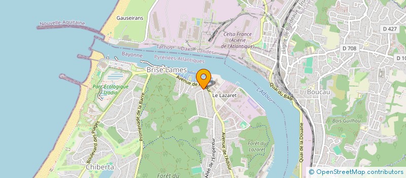 localisation de l'entreprise SPBT  ANGLET